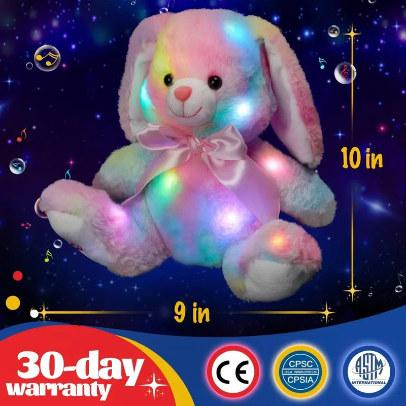 Luminous Plush Rabbit with Musical Themes