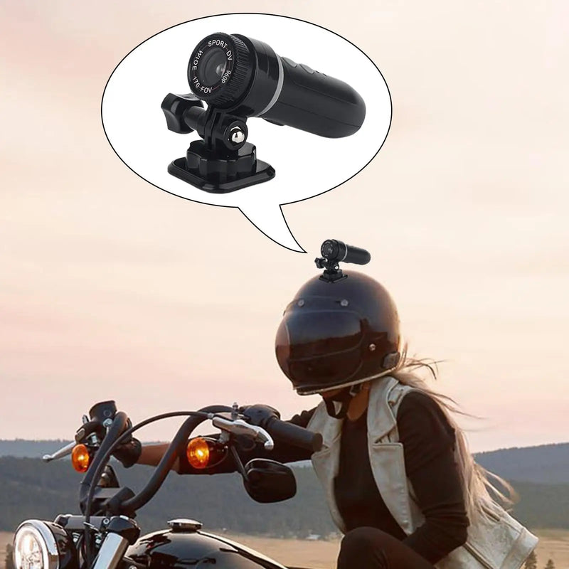 Câmera para motocicleta portátil, resolução 960p, ângulo amplo de 170 graus e filmadora para esportes ao ar livre