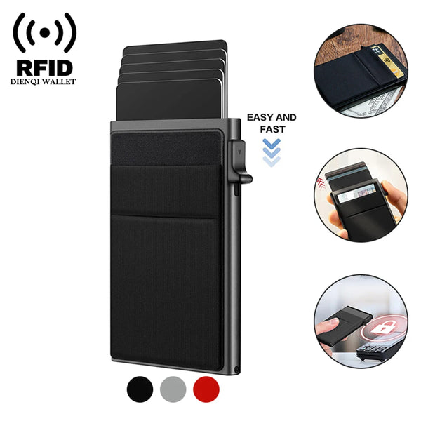 Carteira para Cartão de Credito proteção RFID Magnético Soft  Premium