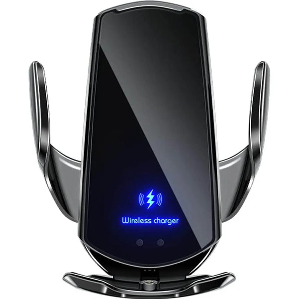 Carregador Telefone sem fio, Sensor de carregamento rápido, suporte de fixação automática para iPhone e All Qi Enable e Android, 15W