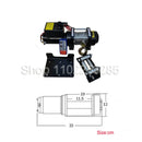 Guincho Elétrico corda de Aço 12V/24V - 2.040KG Tração -  Carro - Pickup off -road Controle