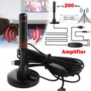 Antena para TV Digital HD com amplificador VHF / UHF - Interna amplificada 200milhas