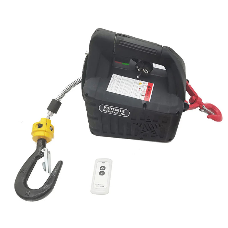 Electric portable crane with 500kg capacity - Remote control operation