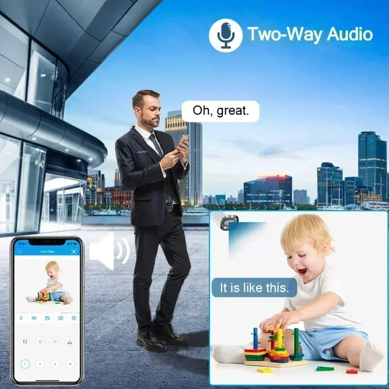 Câmera de Segurança Residencial Wifi com Audio Inteligente