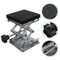 Plataforma elevatória de tesoura para laboratório, suporte para laboratório, mini mesa de suporte para laboratórios, suprimentos científicos de metal, carro, hidráulico Sucesso Ativa