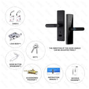 Fechadura Eletronica de Porta com Senha e Digital Wifi e Cartão