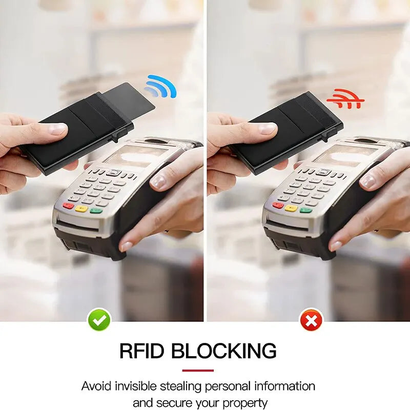 Carteira para Cartão de Credito proteção RFID Magnético Soft  Premium