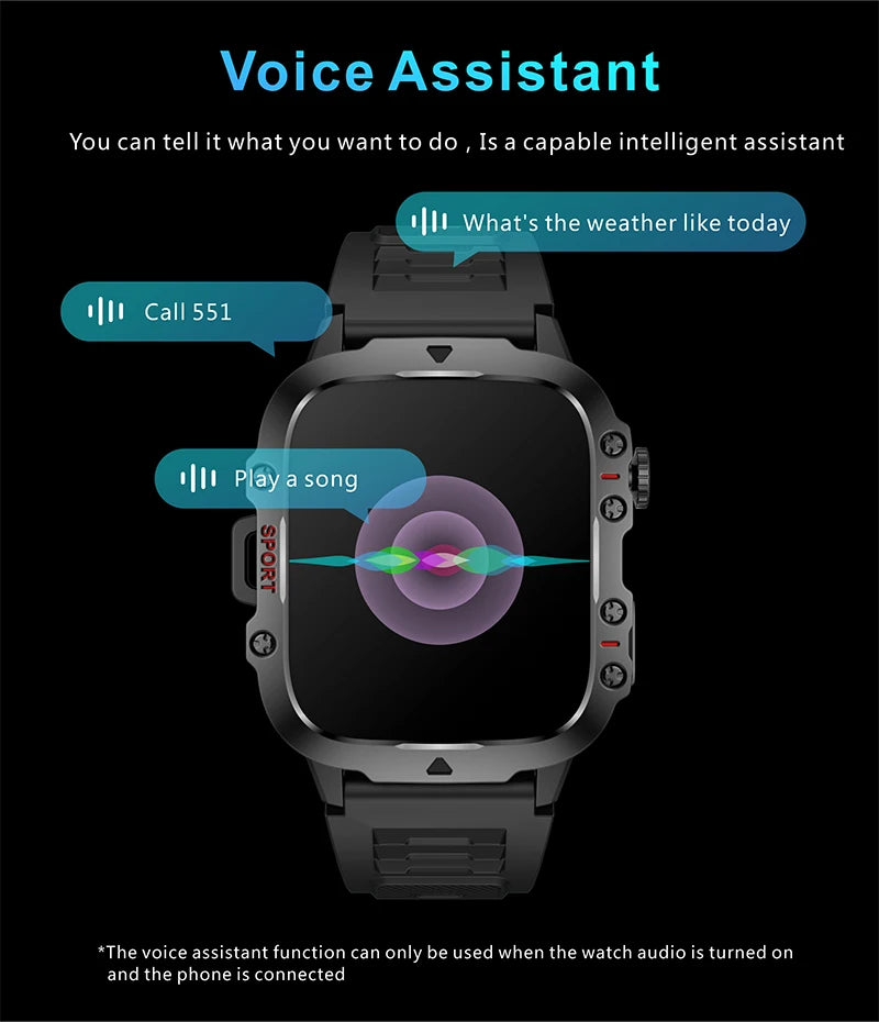 Xiaomi Multi-Function Military Smart Watch for Health Monitoring