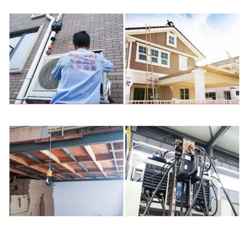 Electric portable crane with 500kg capacity - Remote control operation
