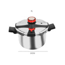 Panela de pressão multifuncional de 4L/6L, à prova de explosão e com limite de pressão