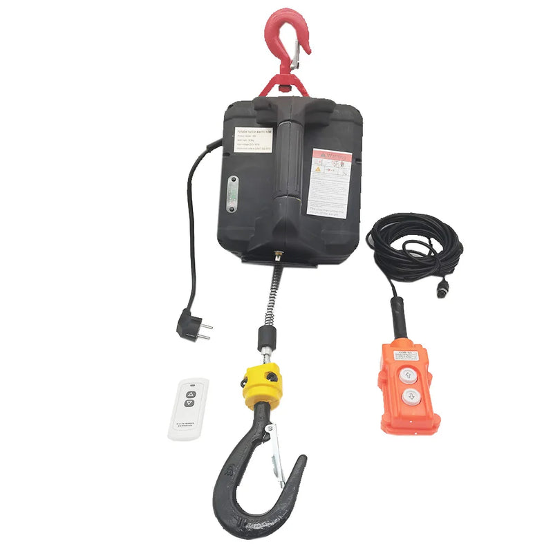 Electric portable crane with 500kg capacity - Remote control operation