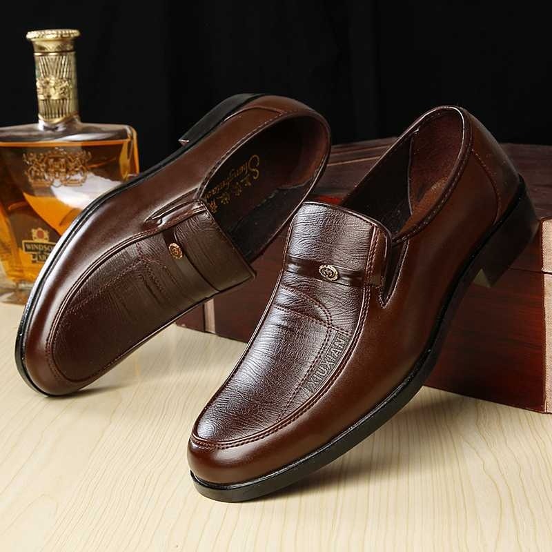 Men's Breathable Leather Dress Shoes - EliteBreath