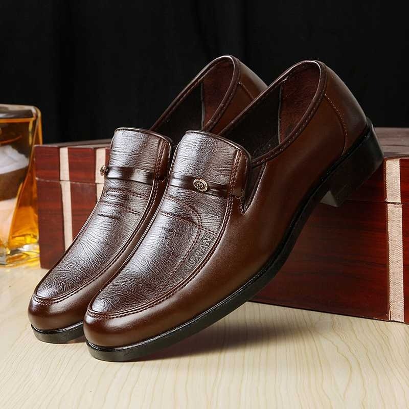Men's Breathable Leather Dress Shoes - EliteBreath