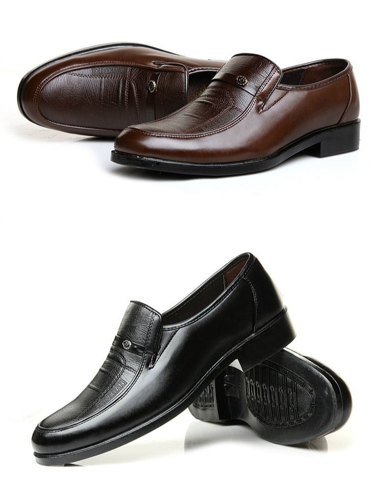Men's Breathable Leather Dress Shoes - EliteBreath