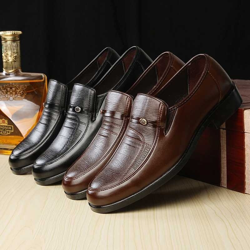 Men's Breathable Leather Dress Shoes - EliteBreath