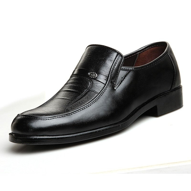 Men's Breathable Leather Dress Shoes - EliteBreath