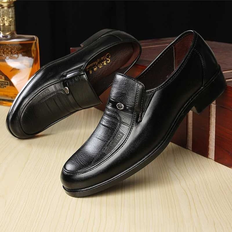 Men's Breathable Leather Dress Shoes - EliteBreath