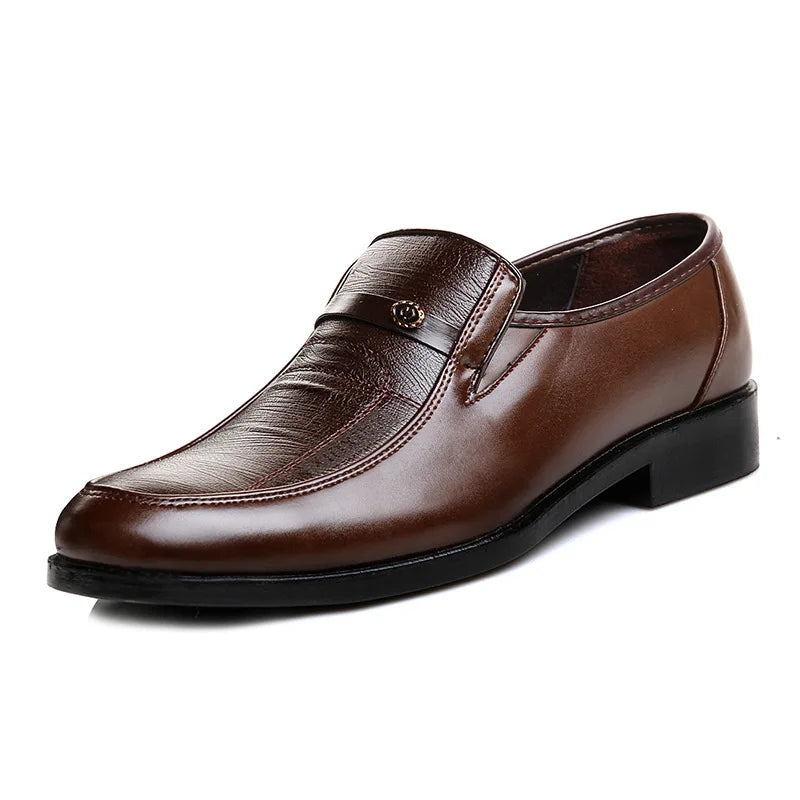 Men's Breathable Leather Dress Shoes - EliteBreath