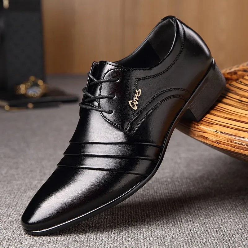 Men's Leather Oxford Dress Shoes