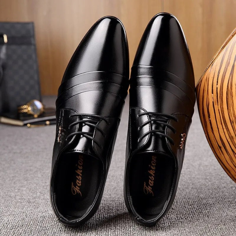 Men's Leather Oxford Dress Shoes