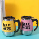 Caneca portátil de 450ml com misturador automático elétrico