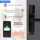 Smart Electronic Lock with VOICE in Portuguese - Password - Card - Wifi - Keys - App