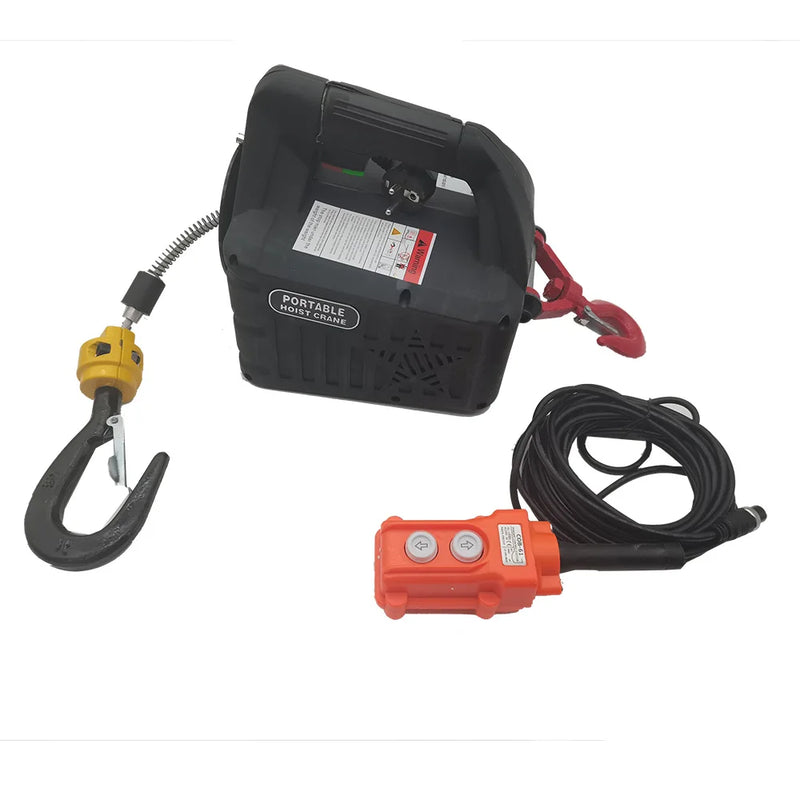 Electric portable crane with 500kg capacity - Remote control operation