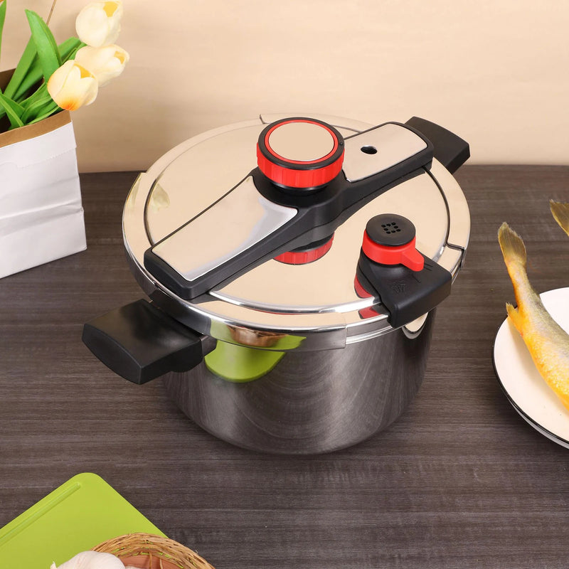 Panela de pressão multifuncional de 4L/6L, à prova de explosão e com limite de pressão