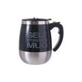 Caneca portátil de 450ml com misturador automático elétrico