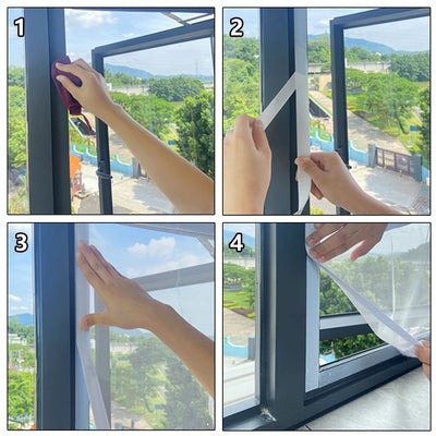 InsectGuard Removable Velcro Window Mosquito Screen 