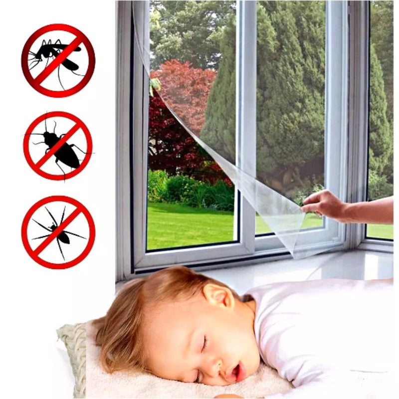 InsectGuard Removable Velcro Window Mosquito Screen 