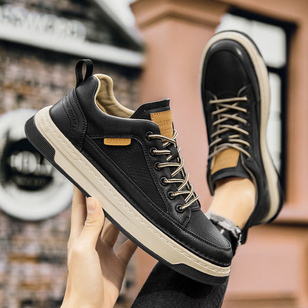 Men's Casual Non-Slip Leather Sneakers - UrbanGrip