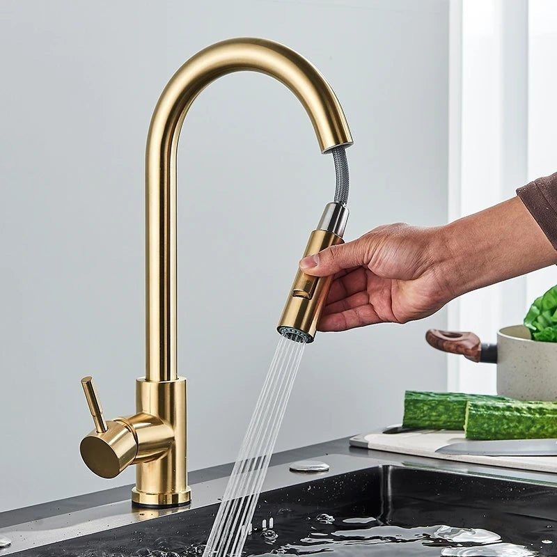 Gourmet Pull-Out Kitchen Sink Tap - EasySpray 