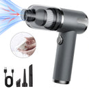 Aspirador de pó portátil para carros, residências e janelas, potente e recarregável via USB