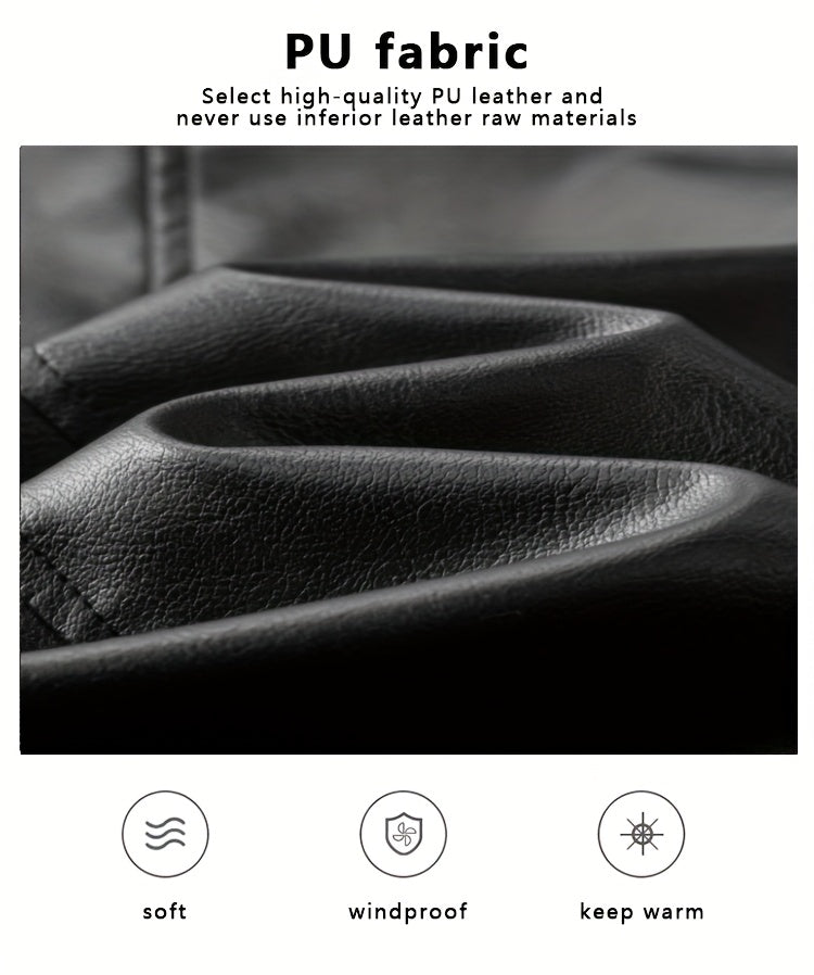 Jaqueta masculina slim fit para motociclista, coleção outono inverno