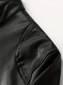 Jaqueta masculina slim fit para motociclista, coleção outono inverno