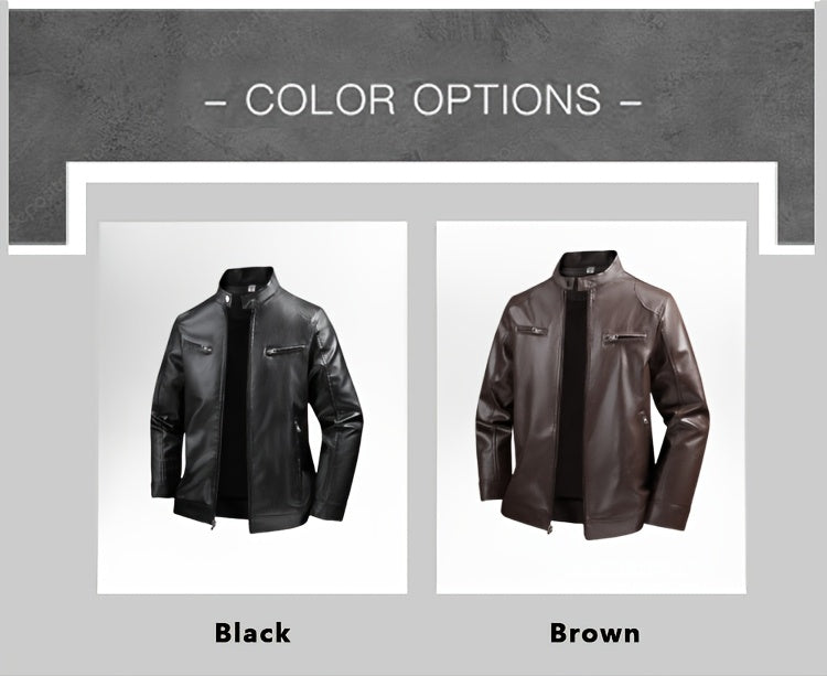 Jaqueta masculina slim fit para motociclista, coleção outono inverno