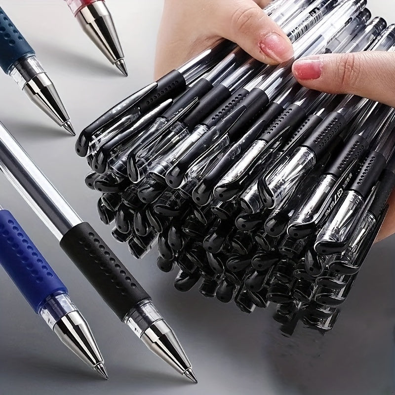 Pacote com 18 canetas em gel: 3 canetas + 15 refis. Caneta à base de água padrão euro