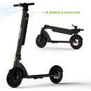 Patinete Elétrico Dobrável de 10 Polegadas, Motor de 500W, Autonomia de 35km, Velocidade Máxima de 32km/h, Equipado com Freios a Disco Eletrônicos e Freios a Tambor, Capacidade Máxima de Carga de 120kg, Suporta Bateria Removível e Substituível Ativo