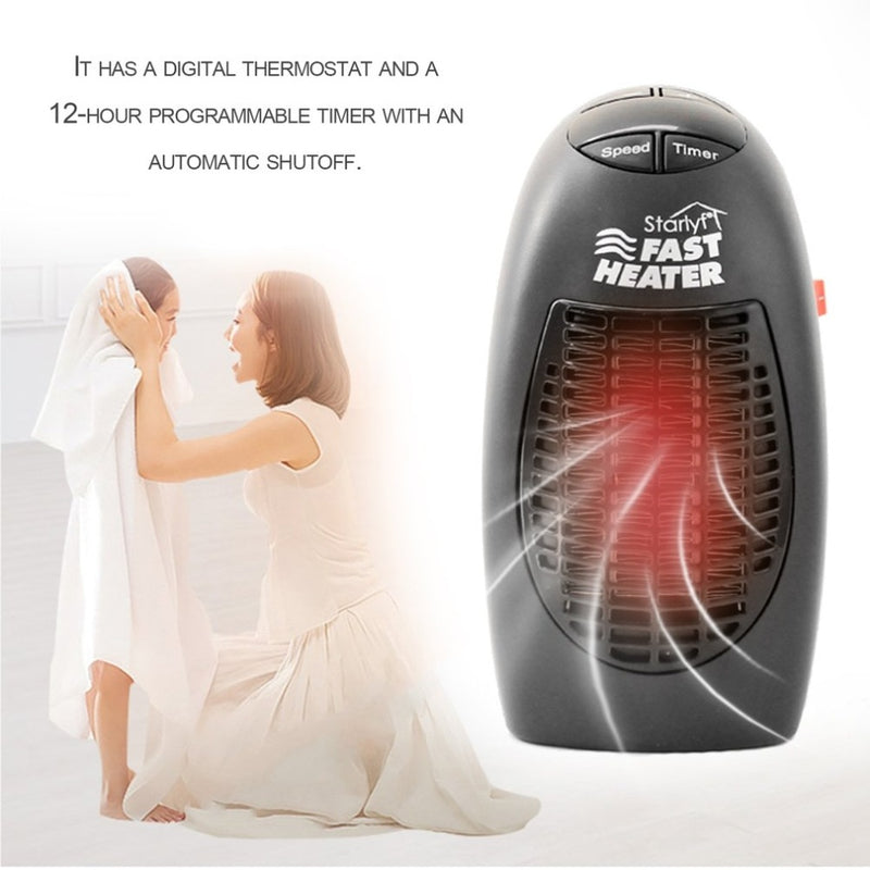 Aquecedor elétrico 360 plugue giratório mini aquecedor pequenos eletrodomésticos