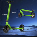 Patinete Elétrico Dobrável de 10 Polegadas, Motor de 500W, Autonomia de 35km, Velocidade Máxima de 32km/h, Equipado com Freios a Disco Eletrônicos e Freios a Tambor, Capacidade Máxima de Carga de 120kg, Suporta Bateria Removível e Substituível Ativo