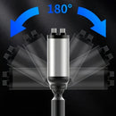 Carregador Celular veicular retrátil rápido de 120 W com 2 cabos retráteis e porta USB -